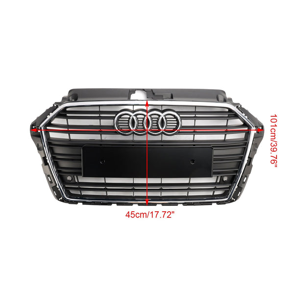 2017-2019 Audi A3 S3 Front Bumper Grille Grill Chrome 8V3853651 8V3853651B