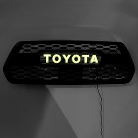 2016-2023 Tacoma TRD PRO W/Glowing Emblem PT228-35170 Front Bumper Hood Grill Kit Matte Black