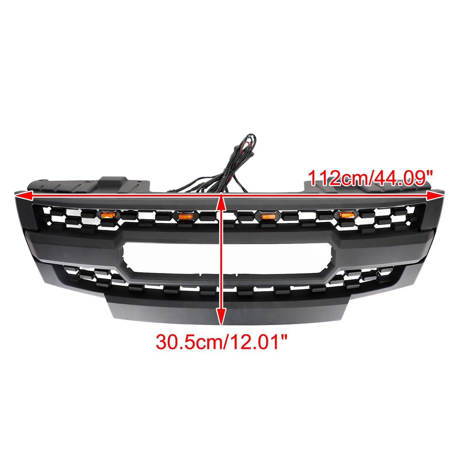 Sostituzione griglia paraurti anteriore nera Nissan Frontier 2009-2016 con luci a LED