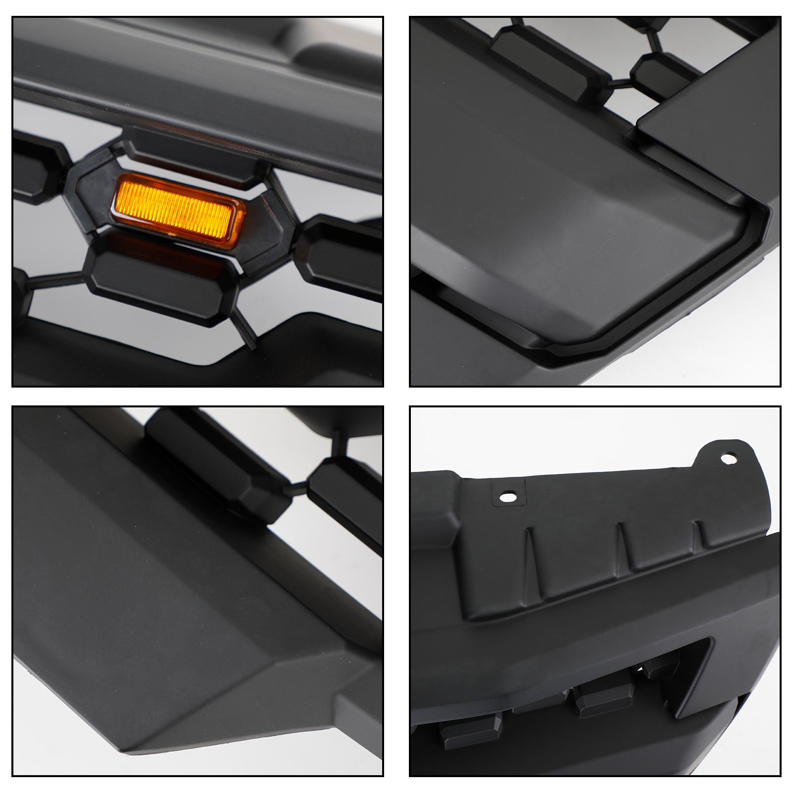 Sostituzione griglia paraurti anteriore nera Nissan Frontier 2009-2016 con luci a LED