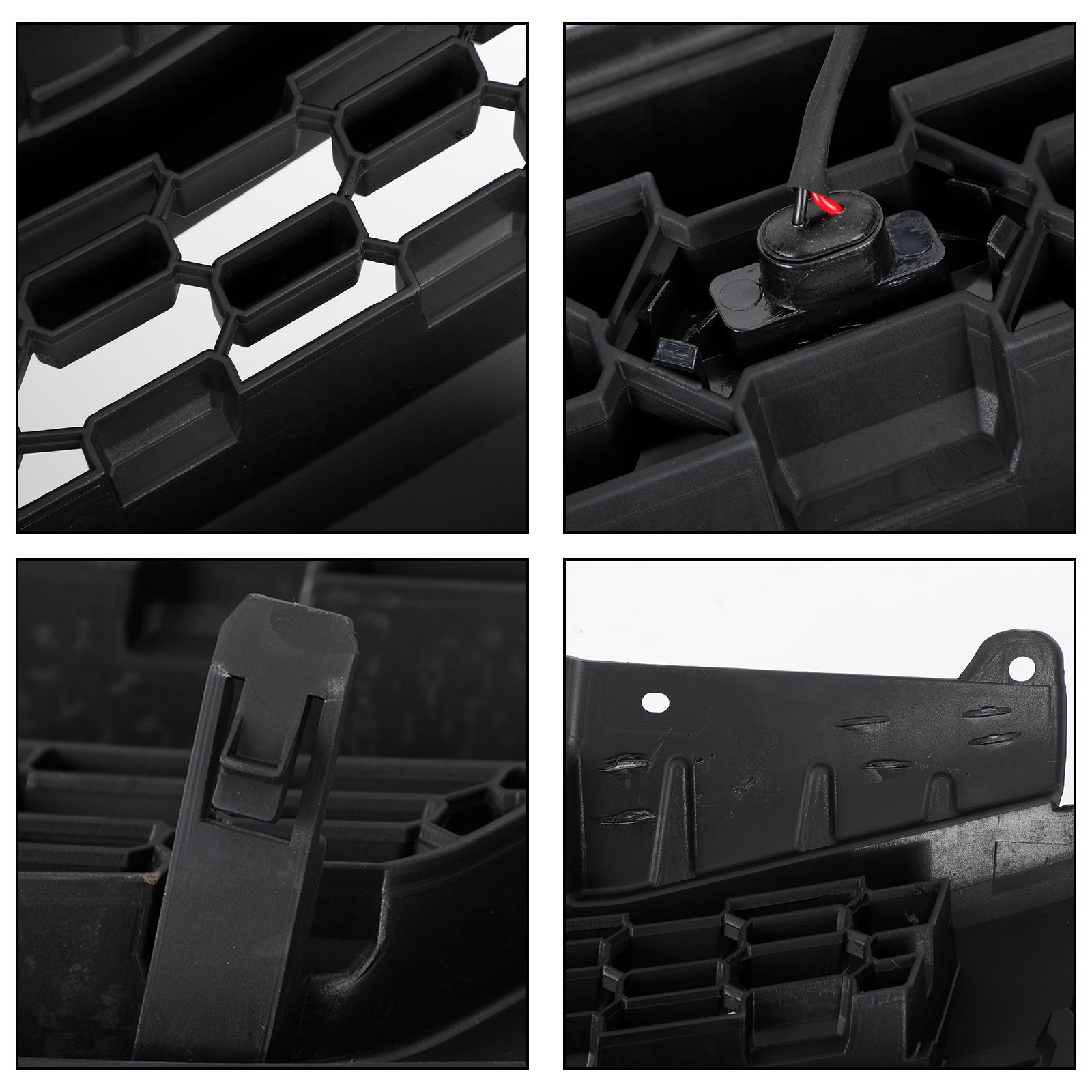 Sostituzione griglia paraurti anteriore nera Nissan Frontier 2009-2016 con luci a LED