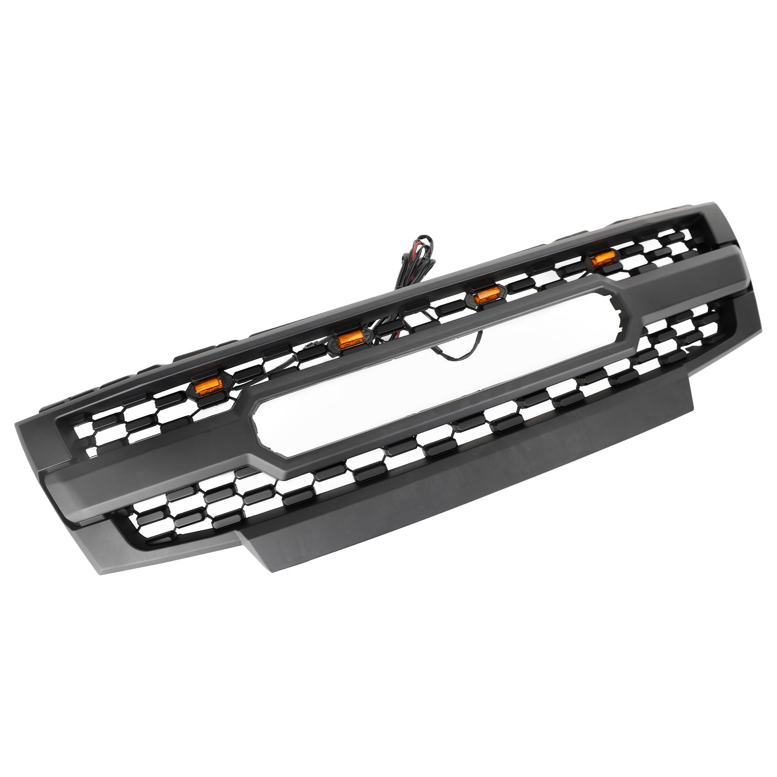 Sostituzione griglia paraurti anteriore nera Nissan Frontier 2009-2016 con luci a LED