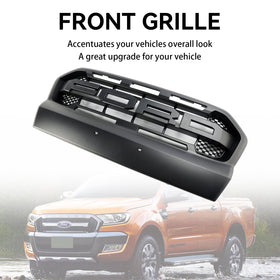 2015-2019 Ford Ranger T7 Ranger Raptor Estilo Preto Mate Ranger Raptor Estilo Amortecedor Dianteiro Grill Genérico