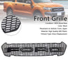 2015-2019 Ford Ranger T7 Matte Black Front Bumper Grill Grille w/LED Generic