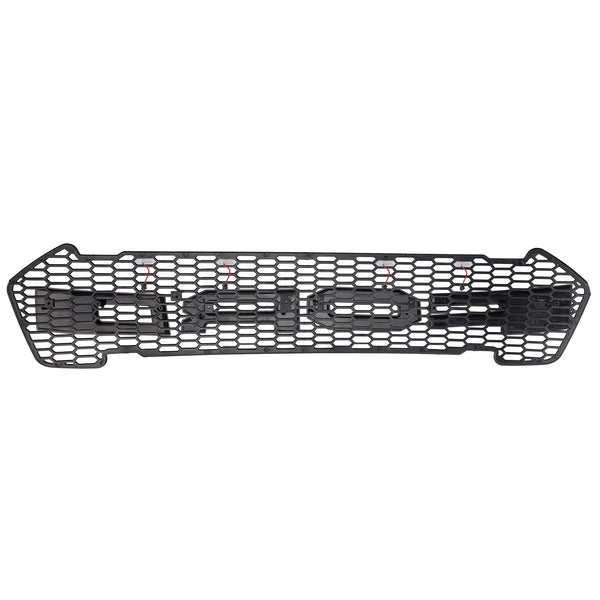2015-2019 Ford Ranger T7 Matte Black Front Bumper Grill Grille w/LED Generic