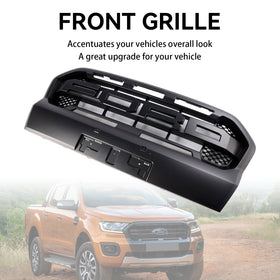 Ford Ranger T8 2019-2023 Raptor Style Matt Black Ranger Raptor Style Front Bumper Grille