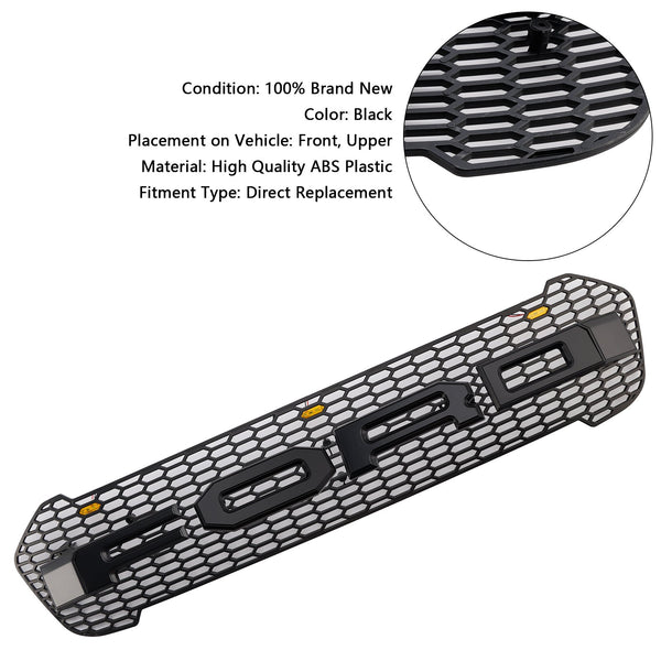 2019-2023 Ford Ranger T8 Raptor Style Front Bumper Grill Grill w/LED Generic