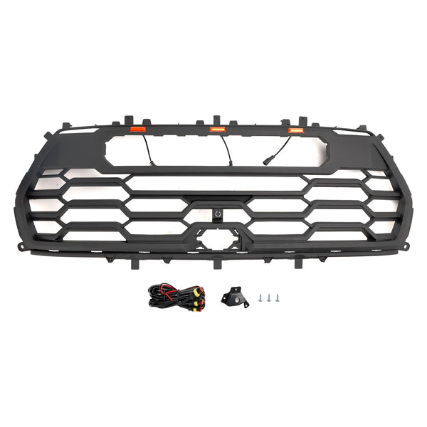 2022-2024 Toyota Sequoia Front Bumper Grill TRD PRO Style Black Grill