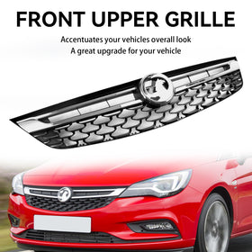 2015–2019 VAUXHALL ASTRA K (vor Facelift MK7) Schwarz-Chrom-Frontstoßstangengrill, generisch