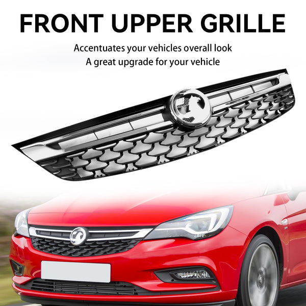 2015-2019 VAUXHALL ASTRA K (Pre Facelift MK7) Black Chrome Front Bumper Grill Grille