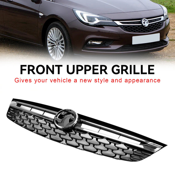 2015-2019 VAUXHALL ASTRA K (Pre Facelift MK7) Black Chrome Front Bumper Grill Grille