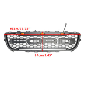 Ford F150 1999-2003 Mattsvart främre bikakeformad stötfångargrill med LED