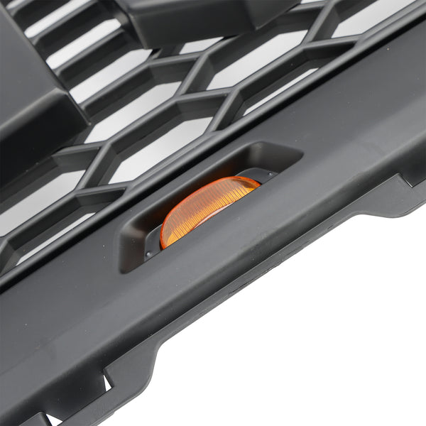 Ford F150 1999-2003 Griglia paraurti anteriore a nido d'ape nera opaca con LED