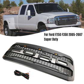 Ford F250 F350 2005-2007 Grille de pare-chocs avant super résistante avec LED générique