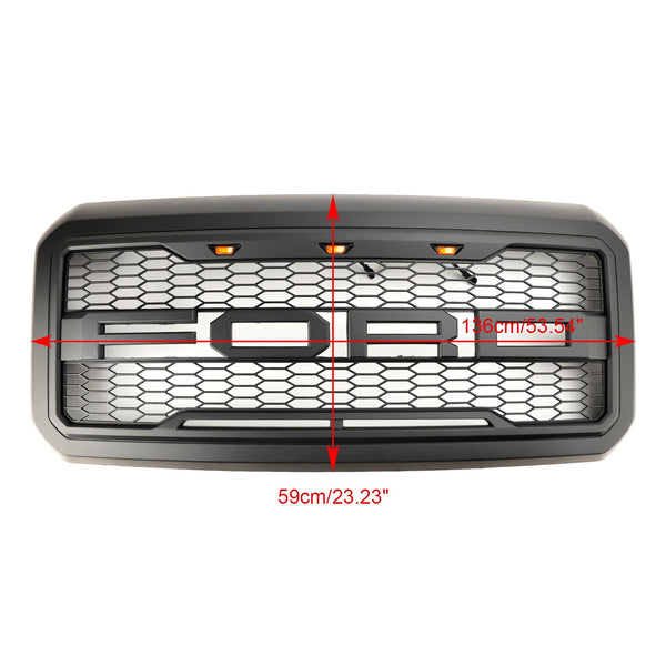 Ford 2011-2016 F250 F350 F450 F550 Super Duty voorbumpergrill met LED Generiek