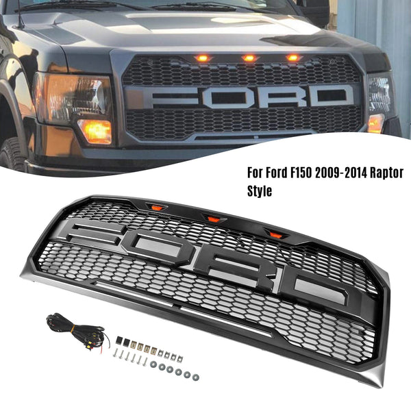2009-2014 Ford F150 Raptor Style Raptor Style Front Bumper Grille Grill Generic