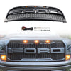 Ford F150 2009-2014 Black Raptor Style Front Bumper Grille Grill With LED