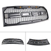 2009-2014 Ford F150 Black Raptor Style Front Bumper Grille Grill With LED