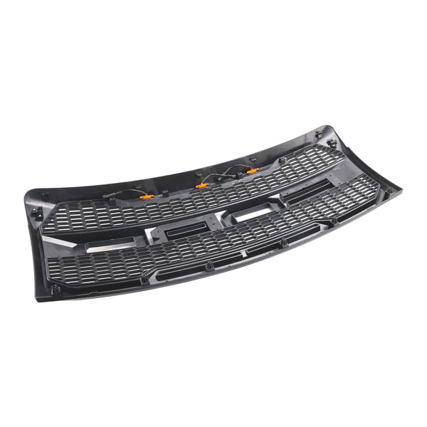 2009-2014 Ford F150 Black Raptor Style Front Bumper Grille Grill With LED Generic