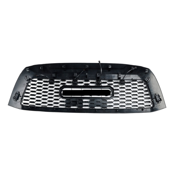 2008-2018 Toyota Sequoia Front Bumper Grill Matte Black Grille With Led Lights