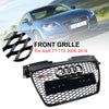 Griglia anteriore a nido d'ape Audi TT TTS 2006-2014 nera lucida stile RS generica