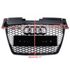 2006-2014 Audi TT TTS Glanzend zwart RS-stijl Honingraatgrille vooraan Grill Generiek