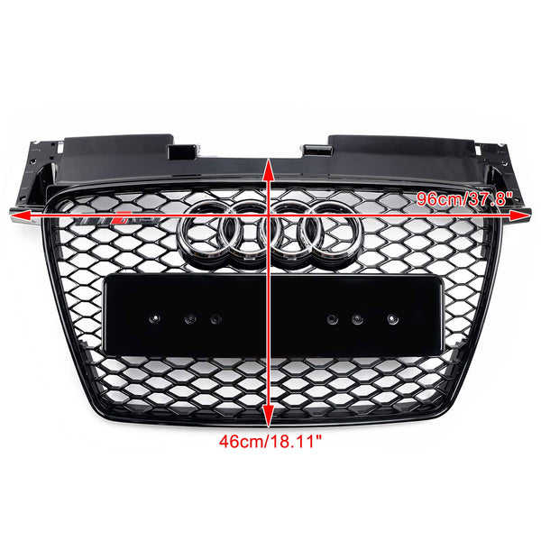 2006-2014 Audi TT TTS Noir brillant Style RS Grille avant en nid d'abeille Générique