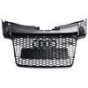 2006–2014 Audi TT TTS Gloss Black RS Style Front Honeycomb Grille Grill Generic