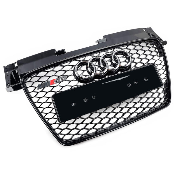 2006-2014 Audi TT TTS Glanzend zwart RS-stijl Honingraatgrille vooraan Grill Generiek