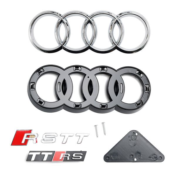 Griglia anteriore a nido d'ape Audi TT TTS 2006-2014 nera lucida stile RS generica