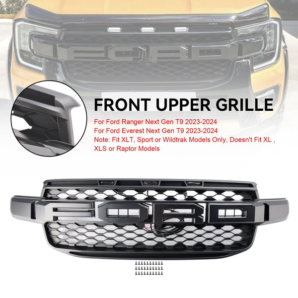 2023-2024 Ford Ranger Next Gen T9 Front Bumper Grill Grille Generic