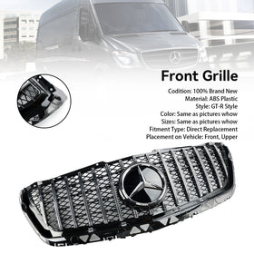 2014-2018 Benz SprinterW906 Ansiktslyftning Främre stötfångare Grill Grill Generic