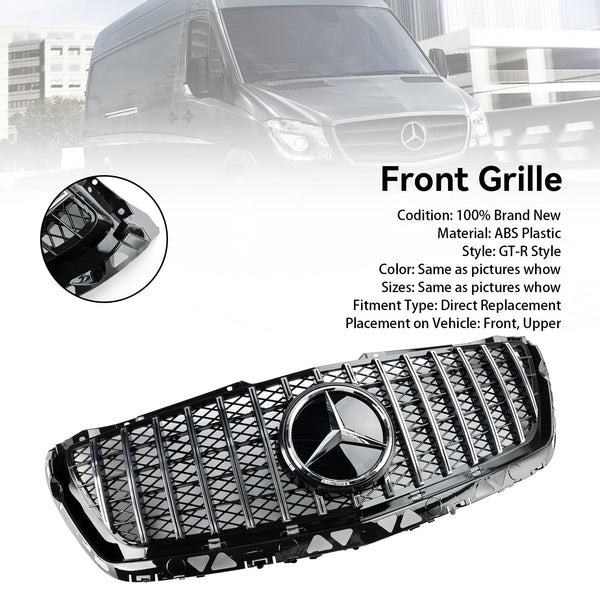 2014-2018 Mercedes Benz SprinterW906 Ansiktslyftning Främre stötfångare Grill Grill Generic