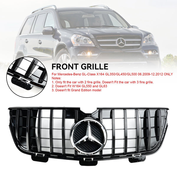 06.2009-12.2012 Mercedes-Benz GL-Klass X164 GL450 GL500 Främre stötfångare Grill Grill Generic