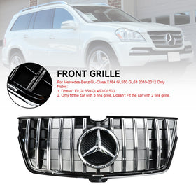 2010-2012 Benz GL-Class X164 GL550 GL63 Front Bumper Grill