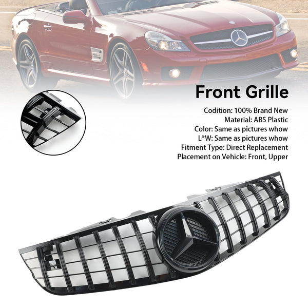 2009–2012 Benz SL-Klasse R230 SL550 SL600 Frontstoßstange, oberer Grill, generisch