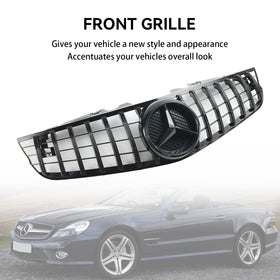 2009–2012 Benz SL-Klasse R230 SL550 SL600 Frontstoßstange, oberer Grill, generisch