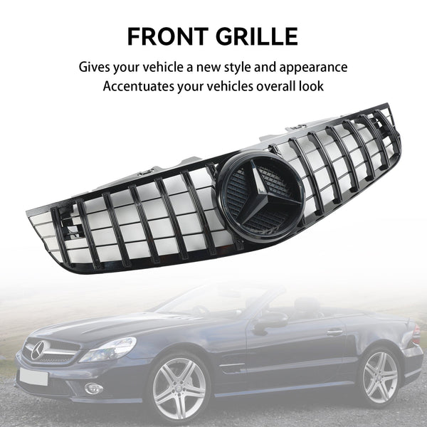 2009-2012 Mercedes SL-Klasse R230 SL550 SL600 Voorbumper Bovengrill Algemeen