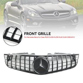 2009-2012 Mercedes SL-Class R230 SL550 SL600 Front Bumper Upper Grill Generic