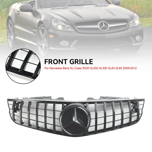 2009-2012 Mercedes SL-klass R230 SL550 SL600 främre stötfångare övre grill Generic