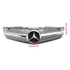 2009-2012 Benz R230 SL550 SL600 Diamond Front Bumper Upper Grill