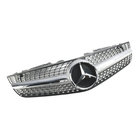 2009-2012 Mercedes Benz R230 SL550 SL600 Parachoques delantero de diamante Parrilla superior genérica