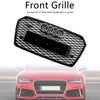 2016-2018 Audi A7 C7 S7 Facelift RS7-stijl Honingraat voorbumpergrille Grill Zwart Generiek