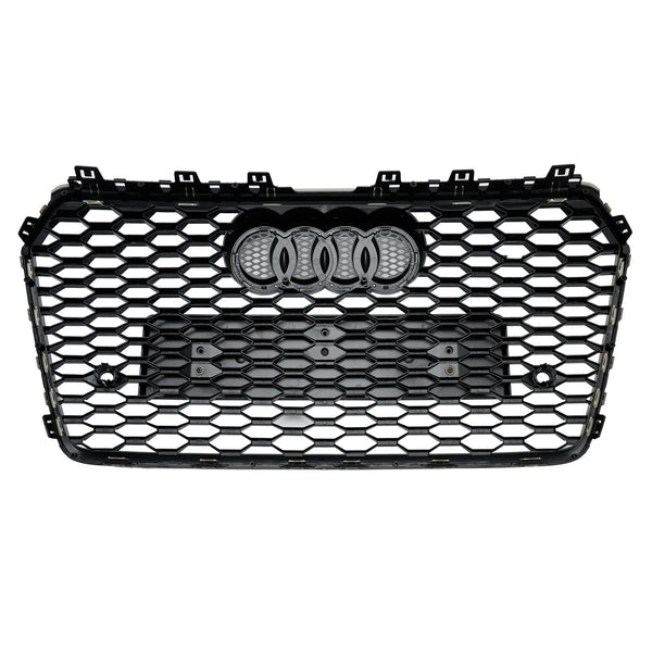 2016-2018 Audi A7 C7 S7 Facelift RS7-stijl Honingraat voorbumpergrille Grill Zwart Generiek