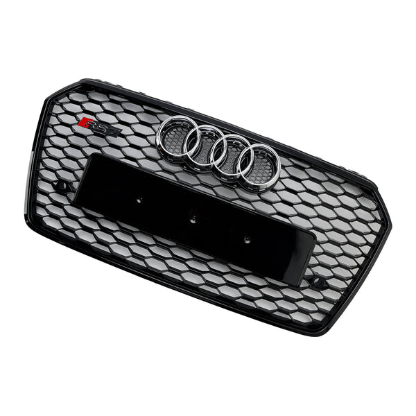 2016-2018 Audi A7 C7 S7 Facelift RS7 estilo panal parachoques delantero parrilla negro genérico