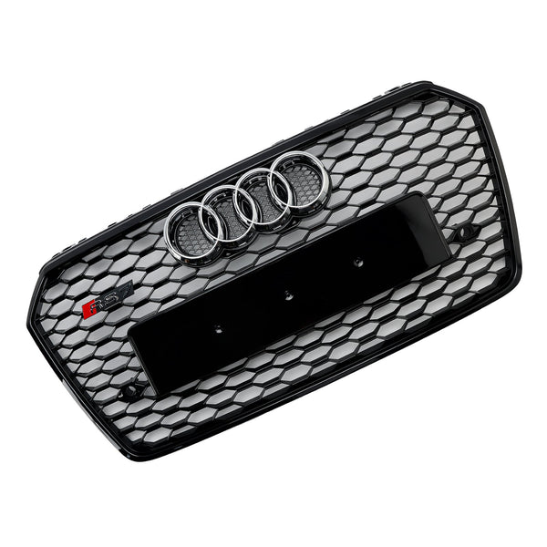 2016-2018 Audi A7 C7 S7 Facelift RS7 Style Honeycomb Front Bumper Grille Grill Black Generic