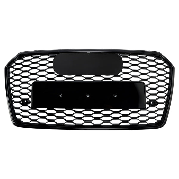 2016-2018 Audi A7 C7 S7 Facelift RS7 Style Grille de pare-chocs avant en nid d'abeille Noir Générique