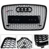 2005-2015 Audi Q7 SQ7 Gloss Black Front Bumper Radiator Vent Mesh Grille Grill