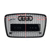 2005-2015 Audi Q7 SQ7 Gloss Black Front Bumper Radiator Vent Mesh Grille Grill Generic