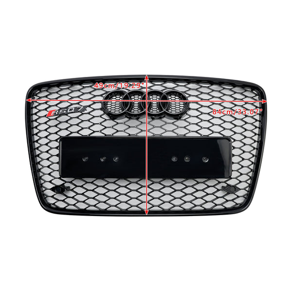 2005-2015 Audi Q7 SQ7 Gloss Black Front Bumper Radiator Vent Mesh Grille Grill